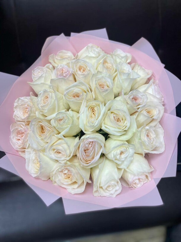 Белая охара 29, артикул F1141874 - 15800 рублей, доставка по городу. Flawery - доставка цветов