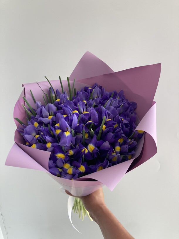49 волшебных ирисов, артикул F1203223 - 13163 рублей, доставка по городу. Flawery - доставка цветов