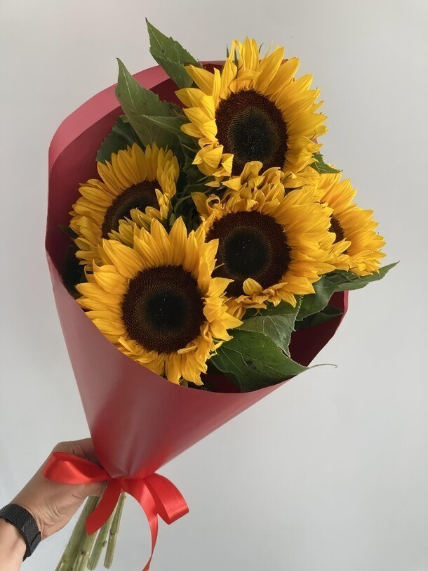 Подсолнухи, артикул F1207640 - 3900 рублей, доставка по городу. Flawery - доставка цветов