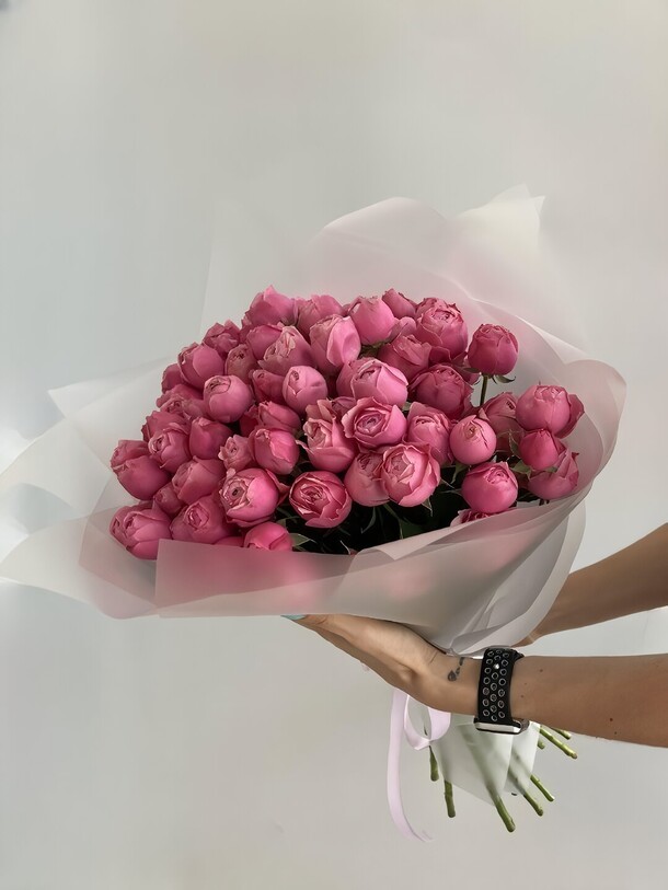 Букет из 19 сильва пинк, артикул F1210939 - 16700 рублей, доставка по городу. Flawery - доставка цветов