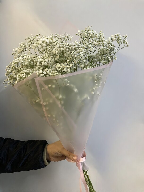 Букет из нежной гипсофилы, артикул F1223011 - 4500 рублей, доставка по городу. Flawery - доставка цветов