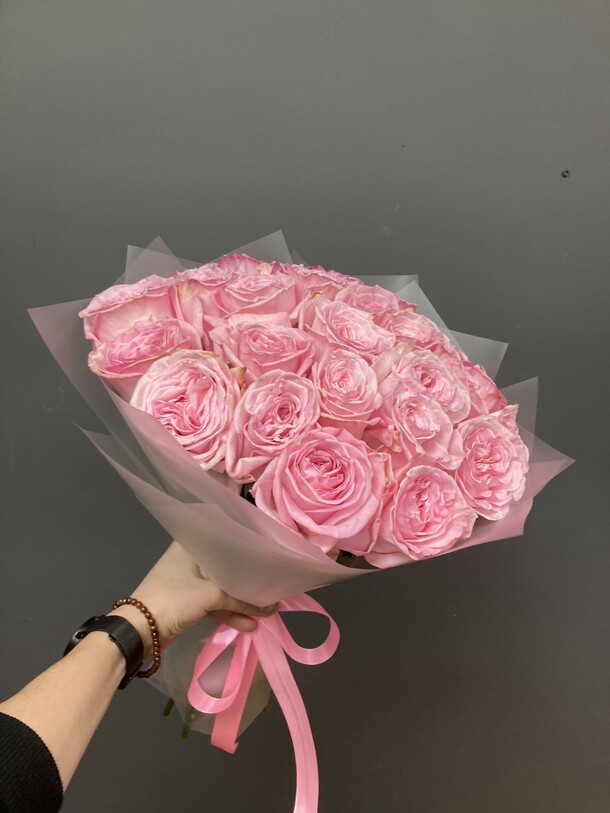 Букет из розовой охары, артикул F1237963 - 13800 рублей, доставка по городу. Flawery - доставка цветов