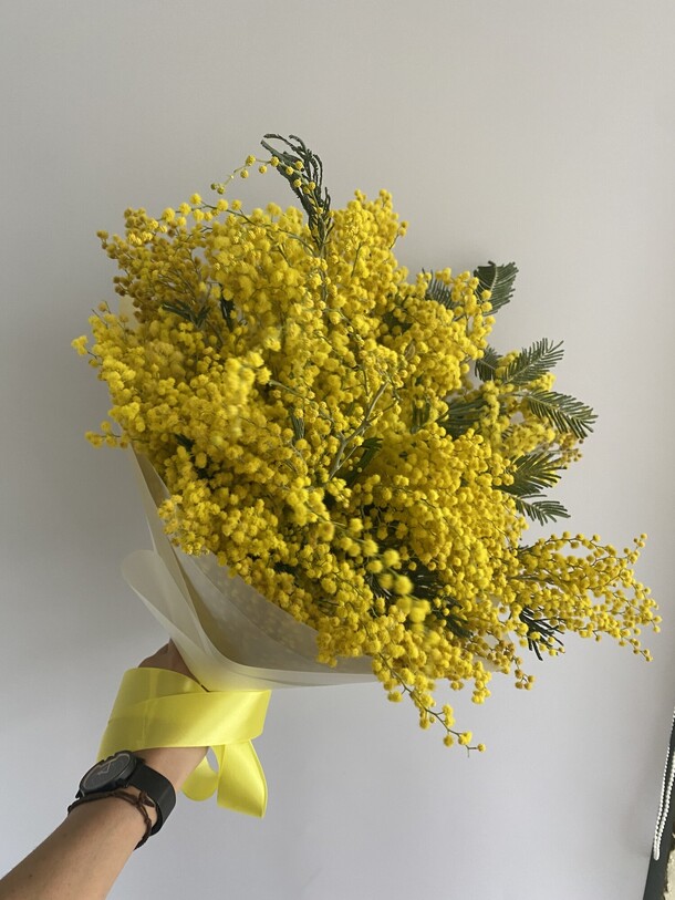Шикарный букет мимозы, артикул F1261055 - 5445 рублей, доставка по городу. Flawery - доставка цветов