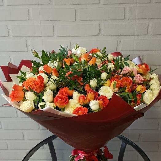 "летние прогулки", артикул F1067441 - 11120 рублей, доставка по городу. Flawery - доставка цветов