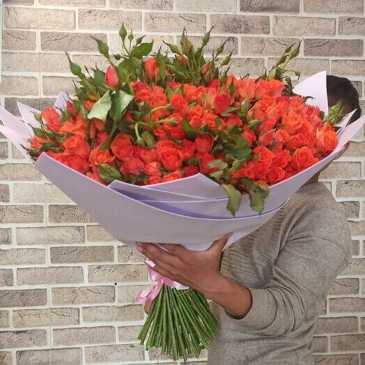 Монобукет "оранжевый рай", артикул F1068209 - 18864 рублей, доставка по городу. Flawery - доставка цветов