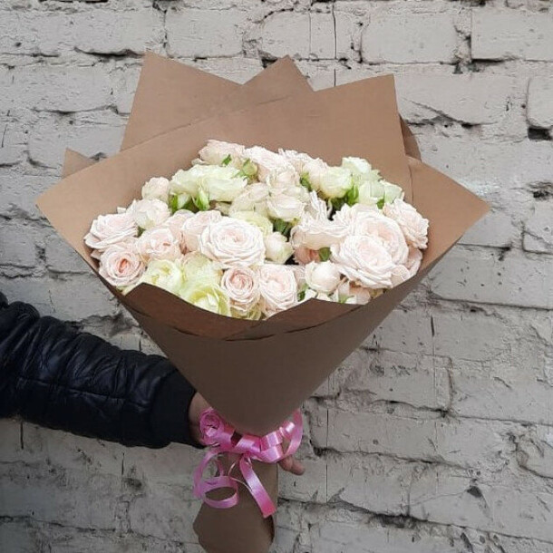 Букет "ванильный зефир", артикул F81555 - 4873 рублей, доставка по городу. Flawery - доставка цветов