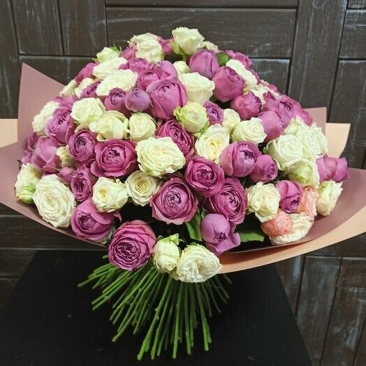 Букет "лиловая вода", артикул F88528 - 13417 рублей, доставка по городу. Flawery - доставка цветов