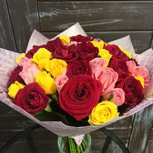 Букет "skittles", артикул F91113 - 7780 рублей, доставка по городу. Flawery - доставка цветов