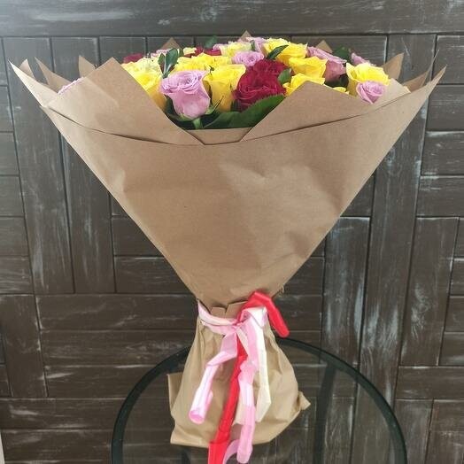 Букет "яркий микс", артикул F91454 - 23934 рублей, доставка по городу. Flawery - доставка цветов