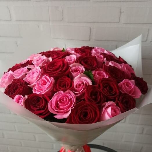 Букет "розовый микс", артикул F92998 - 8239 рублей, доставка по городу. Flawery - доставка цветов