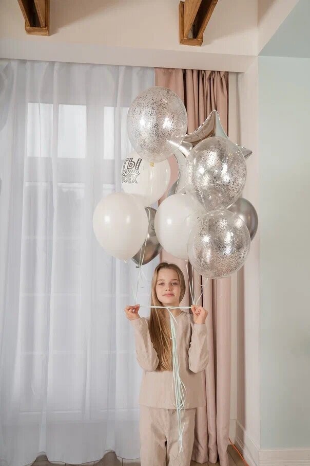 Сет из шаров "super star", артикул F1217980 - 2400 рублей, доставка по городу. Flawery - доставка цветов