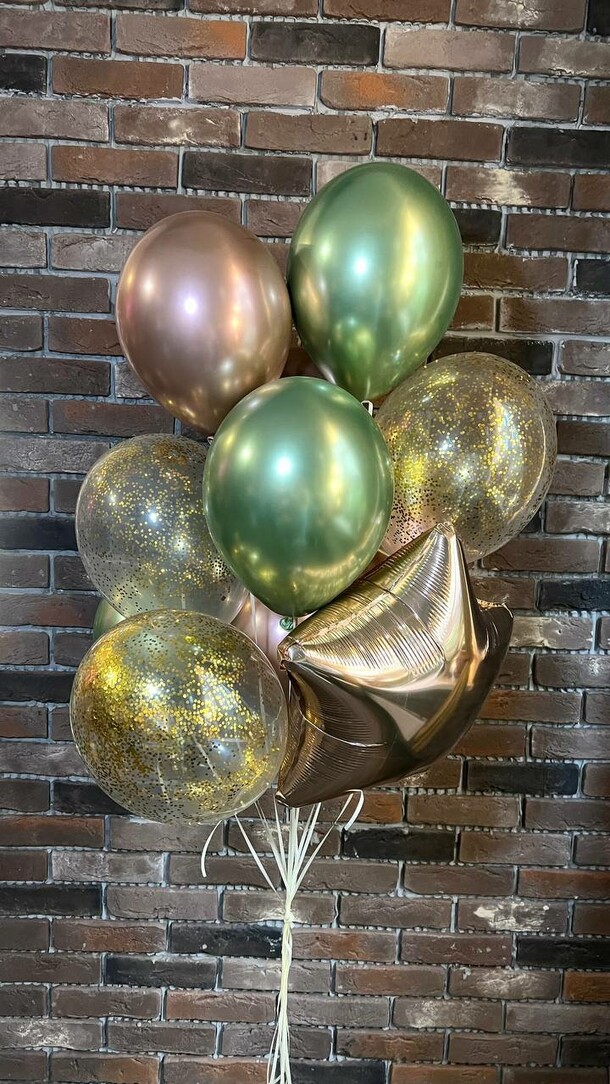 Сет шаров "autumn", артикул F1217984 - 2600 рублей, доставка по городу. Flawery - доставка цветов