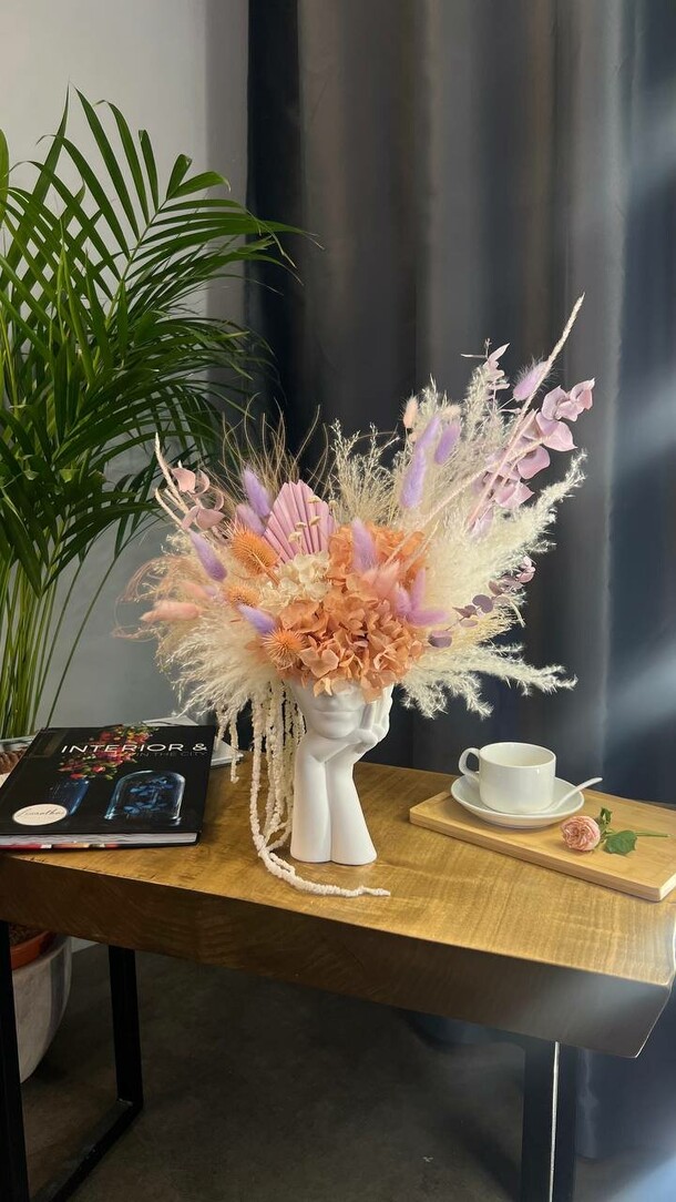 Букет из сухоцветов, артикул F1395188 - 10900 рублей, доставка по городу. Flawery - доставка цветов