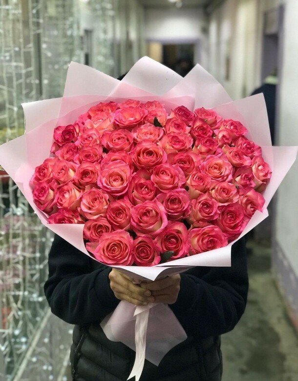 51 тигровая роза, артикул F1237556 - 12330 рублей, доставка по городу. Flawery - доставка цветов