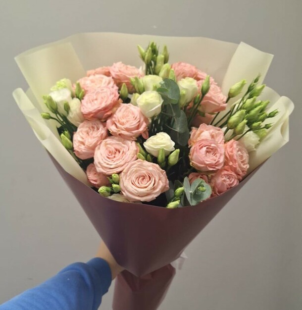 Авторский букет "аврора", артикул F1241571 - 6964 рублей, доставка по городу. Flawery - доставка цветов