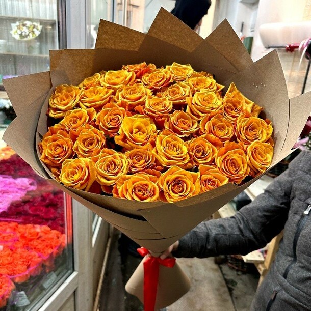 39 огненных роз, артикул F1247700 - 10878 рублей, доставка по городу. Flawery - доставка цветов