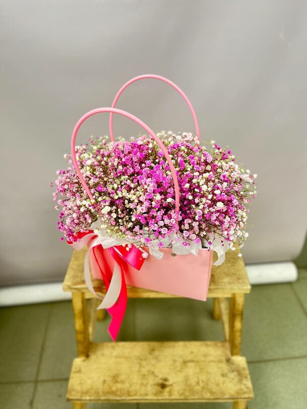 Гипсофила, яркая летняя композиция, артикул F1416288 - 3581 рублей, доставка по городу. Flawery - доставка цветов