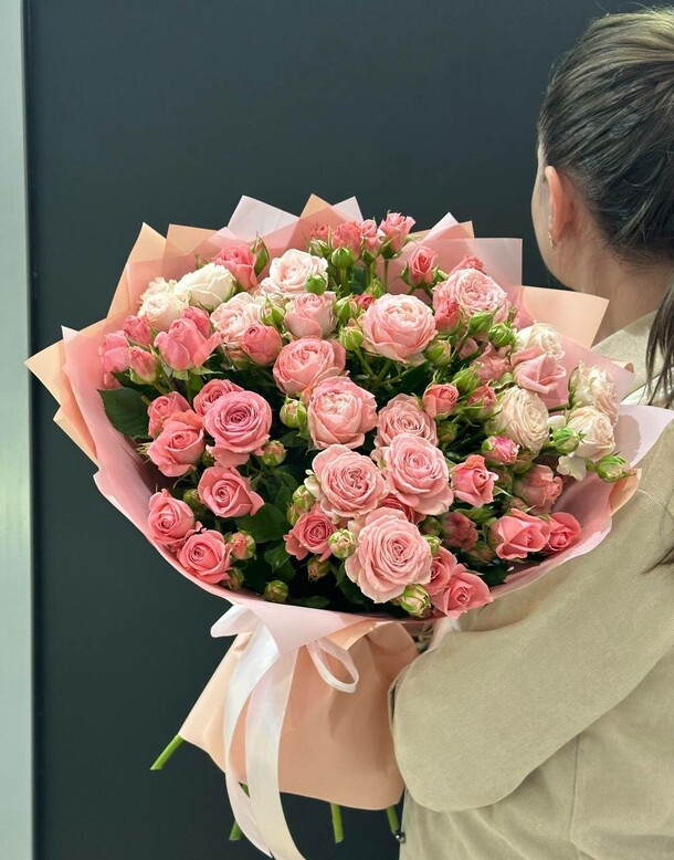 Монобукет "нежность", артикул F1275010 - 6600 рублей, доставка по городу. Flawery - доставка цветов