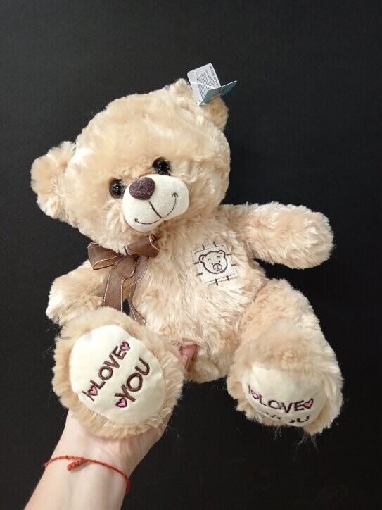 Мягкий мишка с бантом 23см, артикул F1331124 - 2050 рублей, доставка по городу. Flawery - доставка цветов