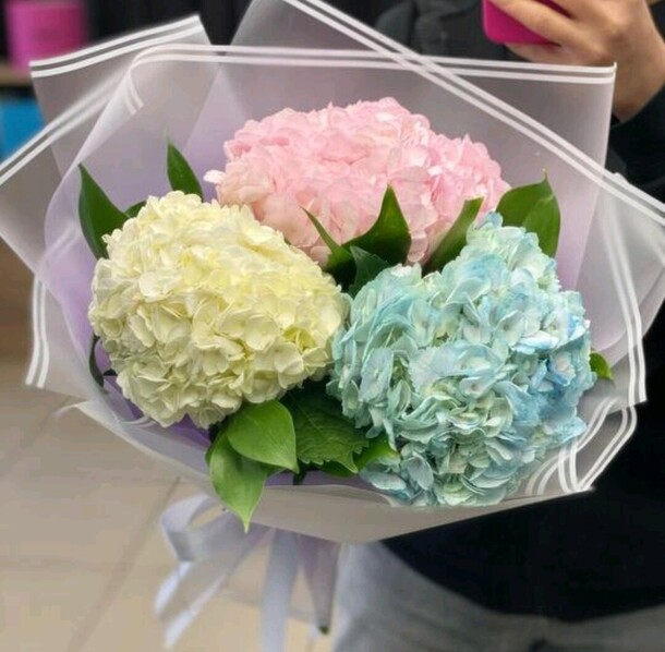 Пироженка из гортензий, артикул F1378159 - 3300 рублей, доставка по городу. Flawery - доставка цветов