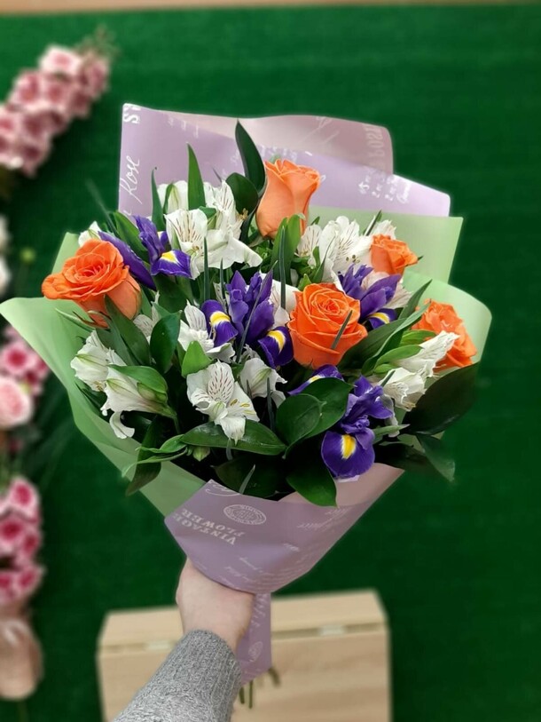 Авторский букет "феличита", артикул F109832 - 4389 рублей, доставка по городу. Flawery - доставка цветов