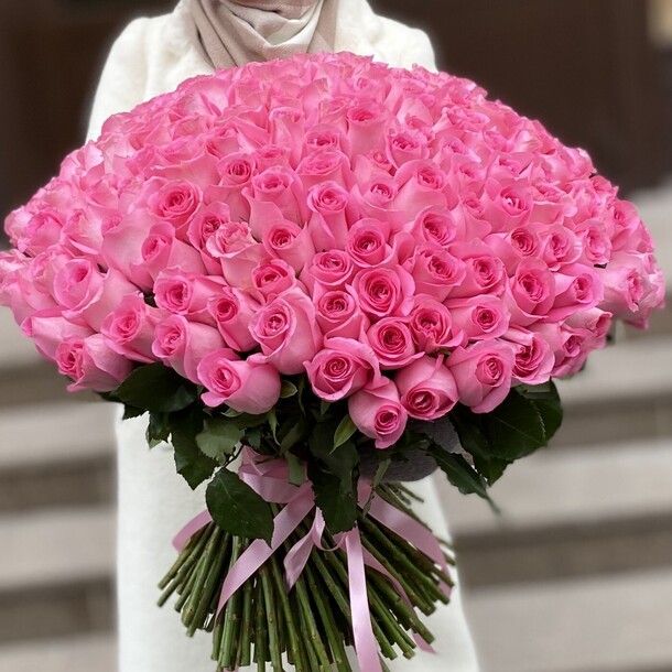 201 розовая роза россия, артикул F1429070 - 41789 рублей, доставка по городу. Flawery - доставка цветов