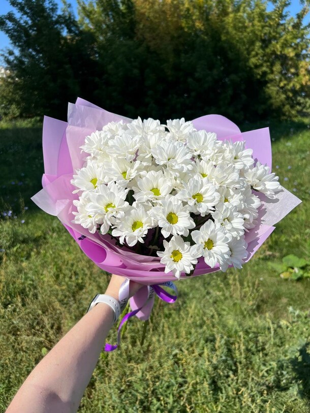 Кустовые хризантемы, артикул F1354504 - 2818 рублей, доставка по городу. Flawery - доставка цветов