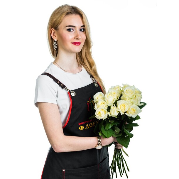 15 белых роз, артикул F79293 - 5123 рублей, доставка по городу. Flawery - доставка цветов
