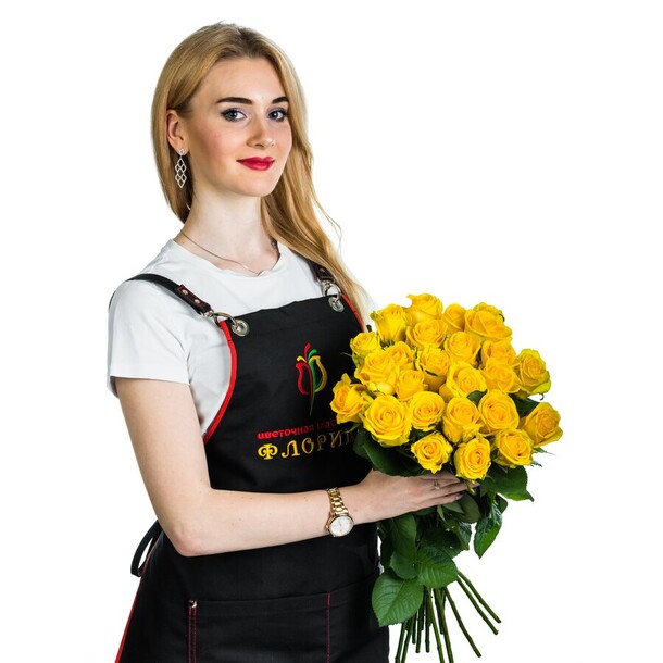 25 желтых роз, артикул F79914 - 6070 рублей, доставка по городу. Flawery - доставка цветов