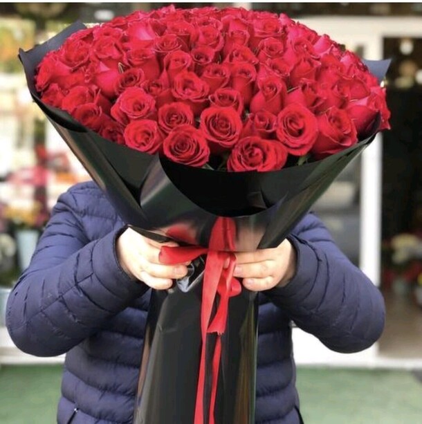 101 роза фридом., артикул F1116939 - 76682 рублей, доставка по городу. Flawery - доставка цветов