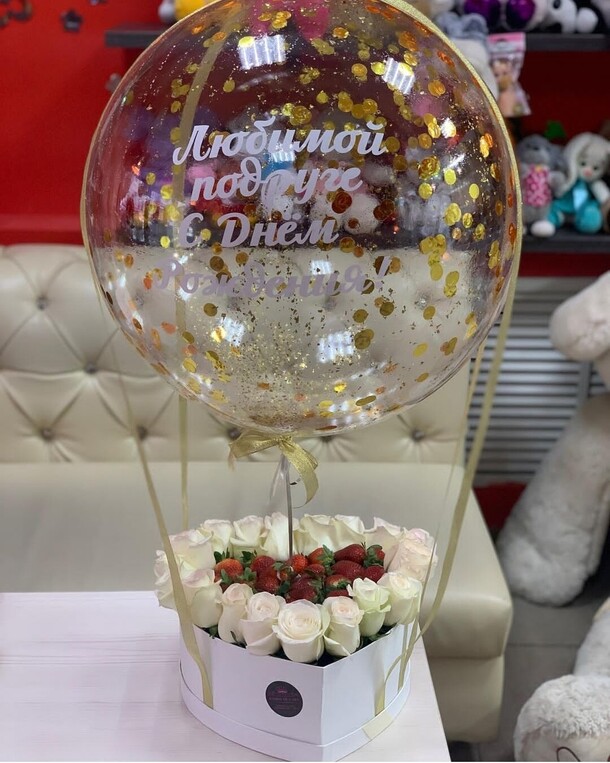 Аэробокс "розалия", артикул F1124103 - 21753 рублей, доставка по городу. Flawery - доставка цветов