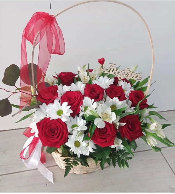 Корзина "винтер", артикул F1129859 - 21238 рублей, доставка по городу. Flawery - доставка цветов