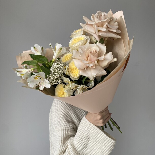Букет "осенний уют", артикул F1244951 - 4550 рублей, доставка по городу. Flawery - доставка цветов
