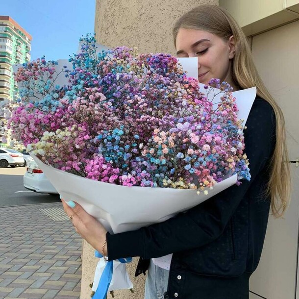 Букет из гипсофилы, артикул F1187057 - 7600 рублей, доставка по городу. Flawery - доставка цветов