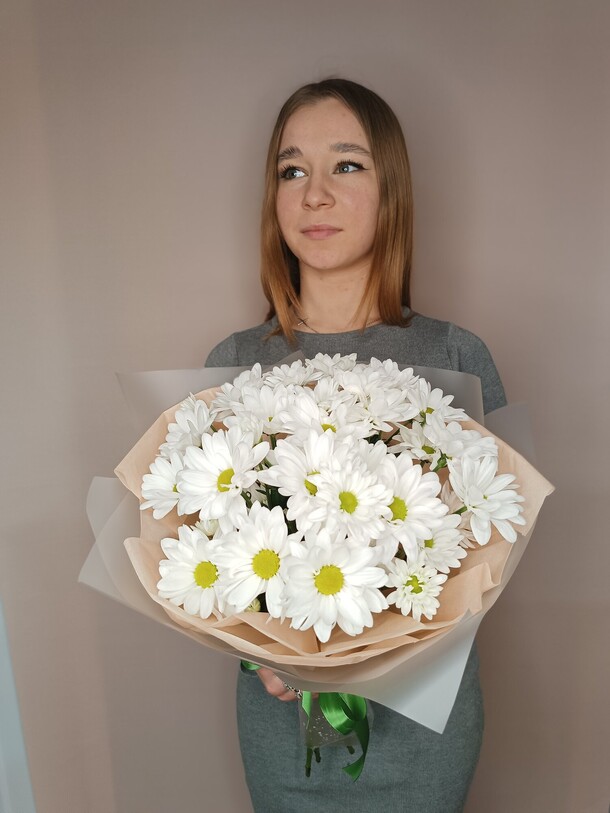 Ромашки, артикул F1162904 - 2550 рублей, доставка по городу. Flawery - доставка цветов