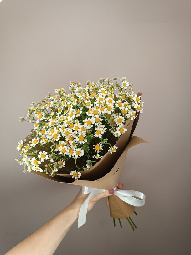 Летние ромашки, артикул F1320812 - 3450 рублей, доставка по городу. Flawery - доставка цветов