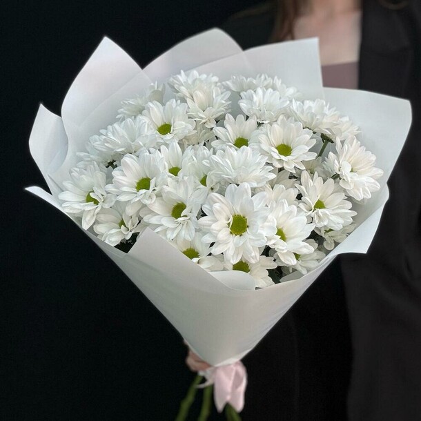 Хризантема кустовая ромашка, артикул F1304569 - 2800 рублей, доставка по городу. Flawery - доставка цветов