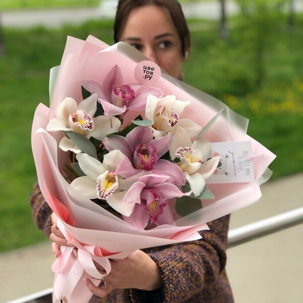 Нежные орхидеи, артикул F1180699 - 5700 рублей, доставка по городу. Flawery - доставка цветов