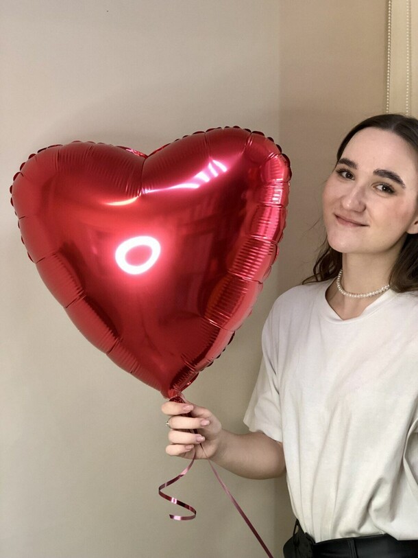 Шар - сердце, артикул F1276393 - 800 рублей, доставка по городу. Flawery - доставка цветов