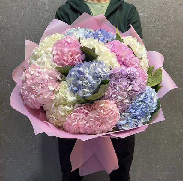 Гортензия микс 13, артикул F1211601 - 16104 рублей, доставка по городу. Flawery - доставка цветов