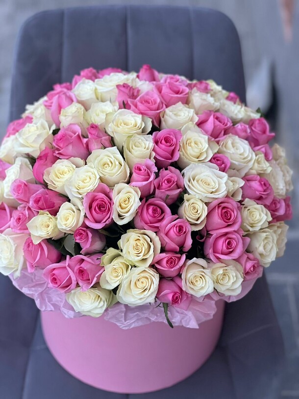 101 импортная роза, артикул F1166896 - 20500 рублей, доставка по городу. Flawery - доставка цветов