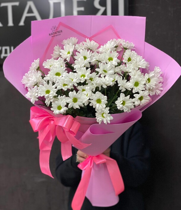 Букет из хризантем, артикул F1168204 - 3700 рублей, доставка по городу. Flawery - доставка цветов