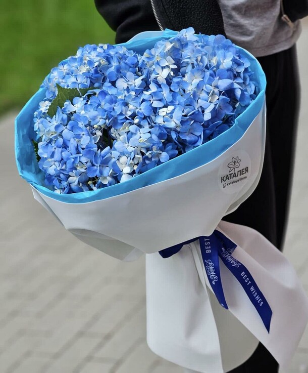 Нежный букет гортензий, артикул F1340429 - 5445 рублей, доставка по городу. Flawery - доставка цветов