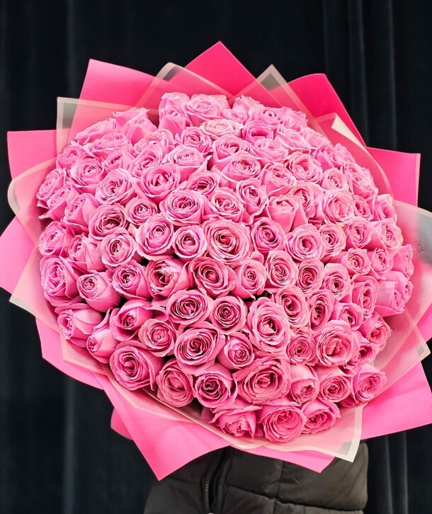 101 пионовидная роза, артикул F1356530 - 23650 рублей, доставка по городу. Flawery - доставка цветов