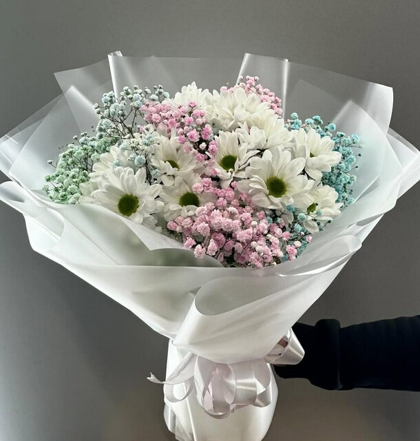 Букет хризантем, артикул F1409823 - 4500 рублей, доставка по городу. Flawery - доставка цветов