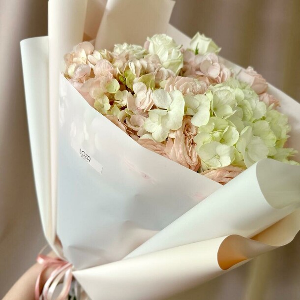 Персиковое счастье, артикул F1266433 - 5349 рублей, доставка по городу. Flawery - доставка цветов