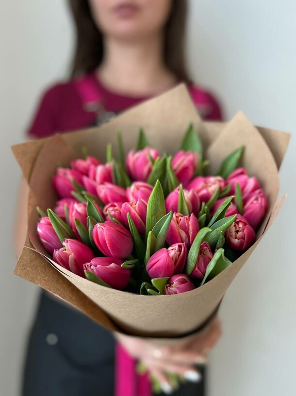 Тюльпаны, артикул F1164444 - 5850 рублей, доставка по городу. Flawery - доставка цветов