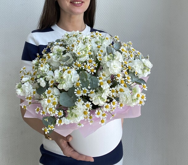 Ромашки, артикул F1191672 - 8260 рублей, доставка по городу. Flawery - доставка цветов