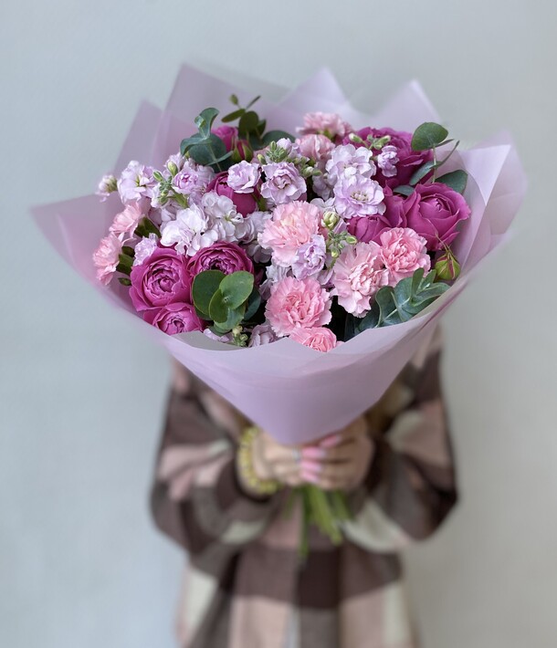 Пионовидные розы, артикул F1232656 - 4860 рублей, доставка по городу. Flawery - доставка цветов