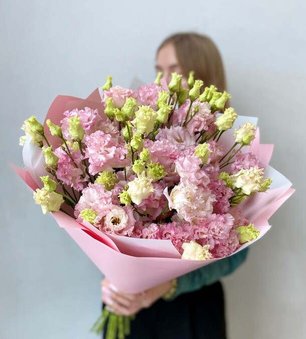 Букет из эустомы, артикул F1246480 - 8400 рублей, доставка по городу. Flawery - доставка цветов